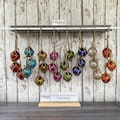 2" Glass Fishing Floats On Jute Rope, Fish Net Buoy Balls, Custom You Pick Colors, Red, Blue, Green, Aqua, Yellow, Clear, Pink, Orange