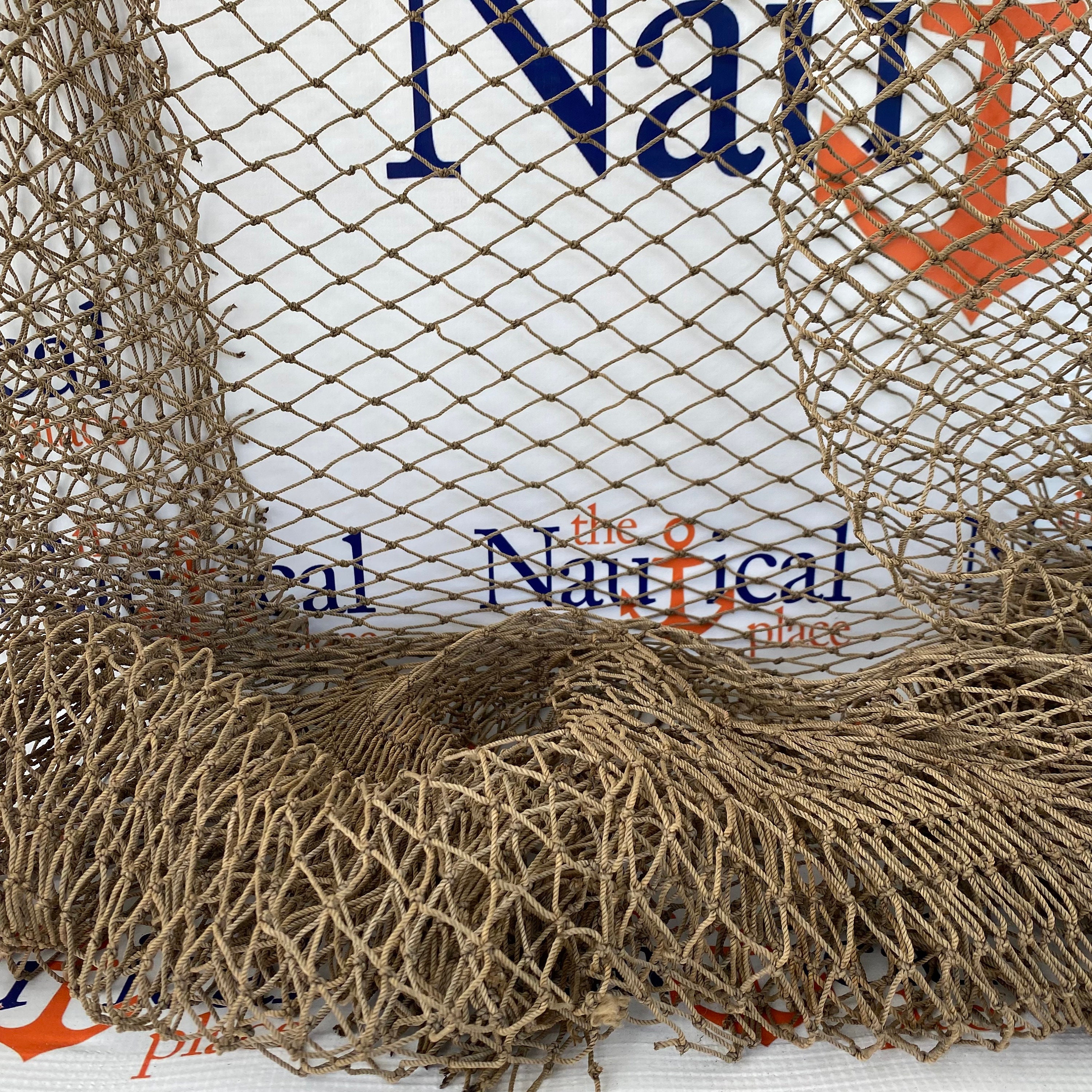 Real Genuine Fish Net, 10'x10', Super Strong Netting for Camouflage,  Military Surplus, Camo Ghillie Suit, Hunting Blinds 