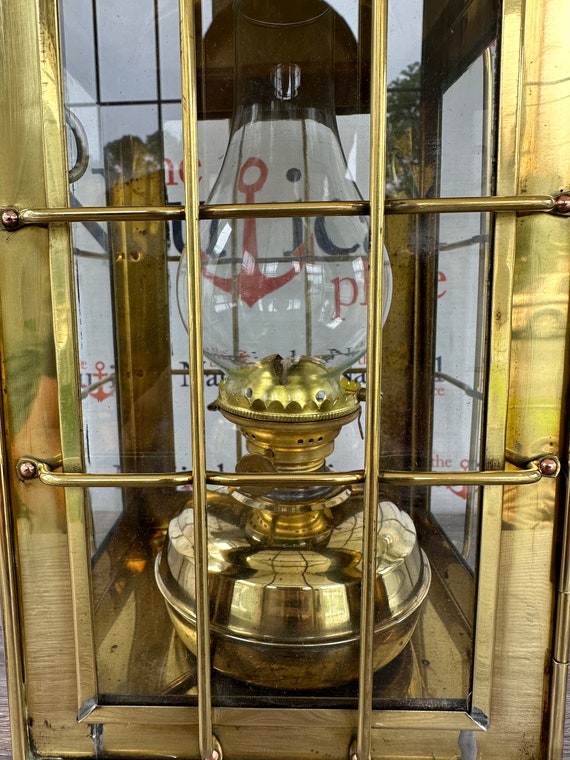 Vintage Brass Chief Ship Lantern - Polished Finish - Nautical Oil