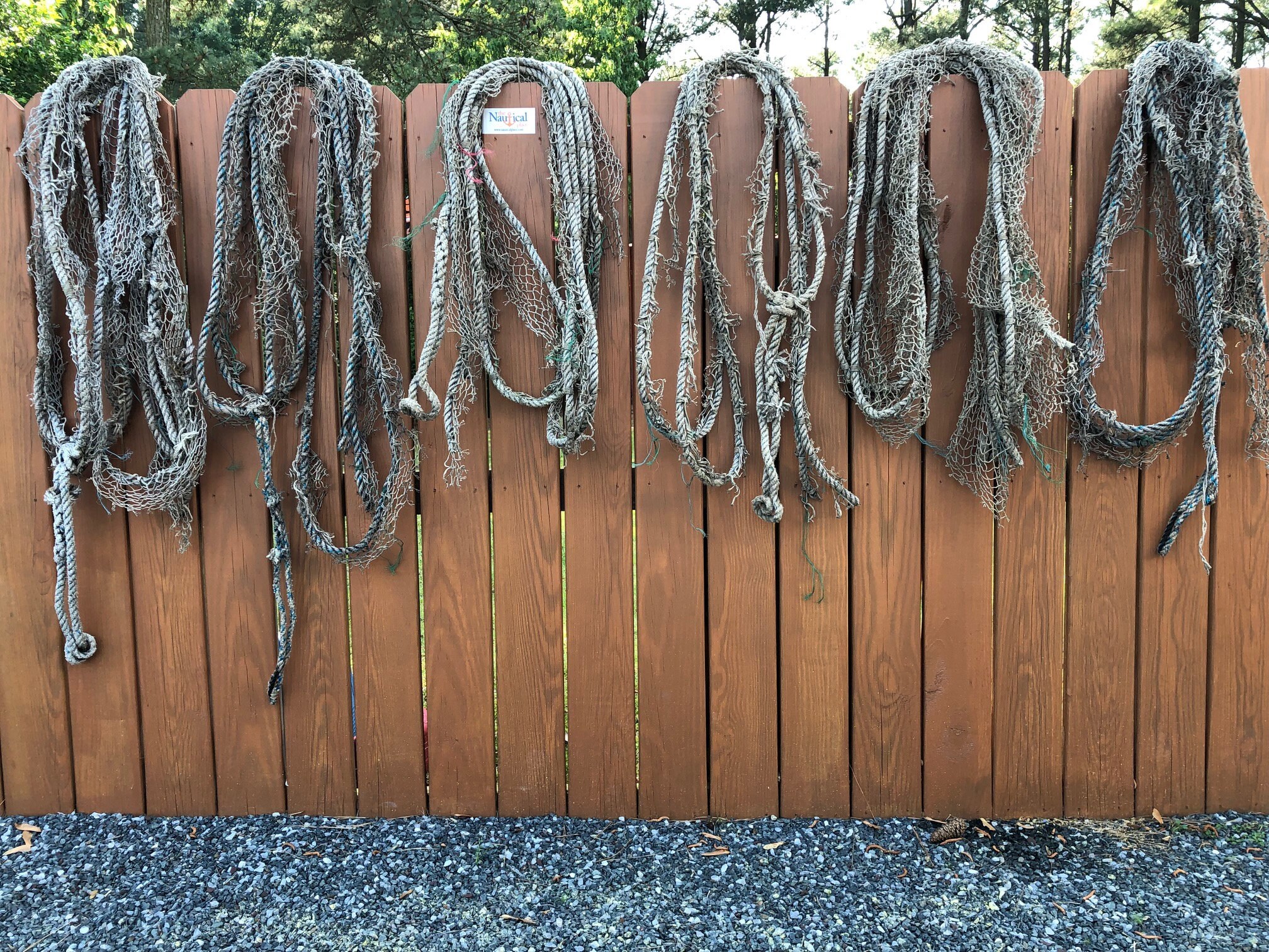 Authentic Used Fishing Net Old Vintage Fish Netting Etsy