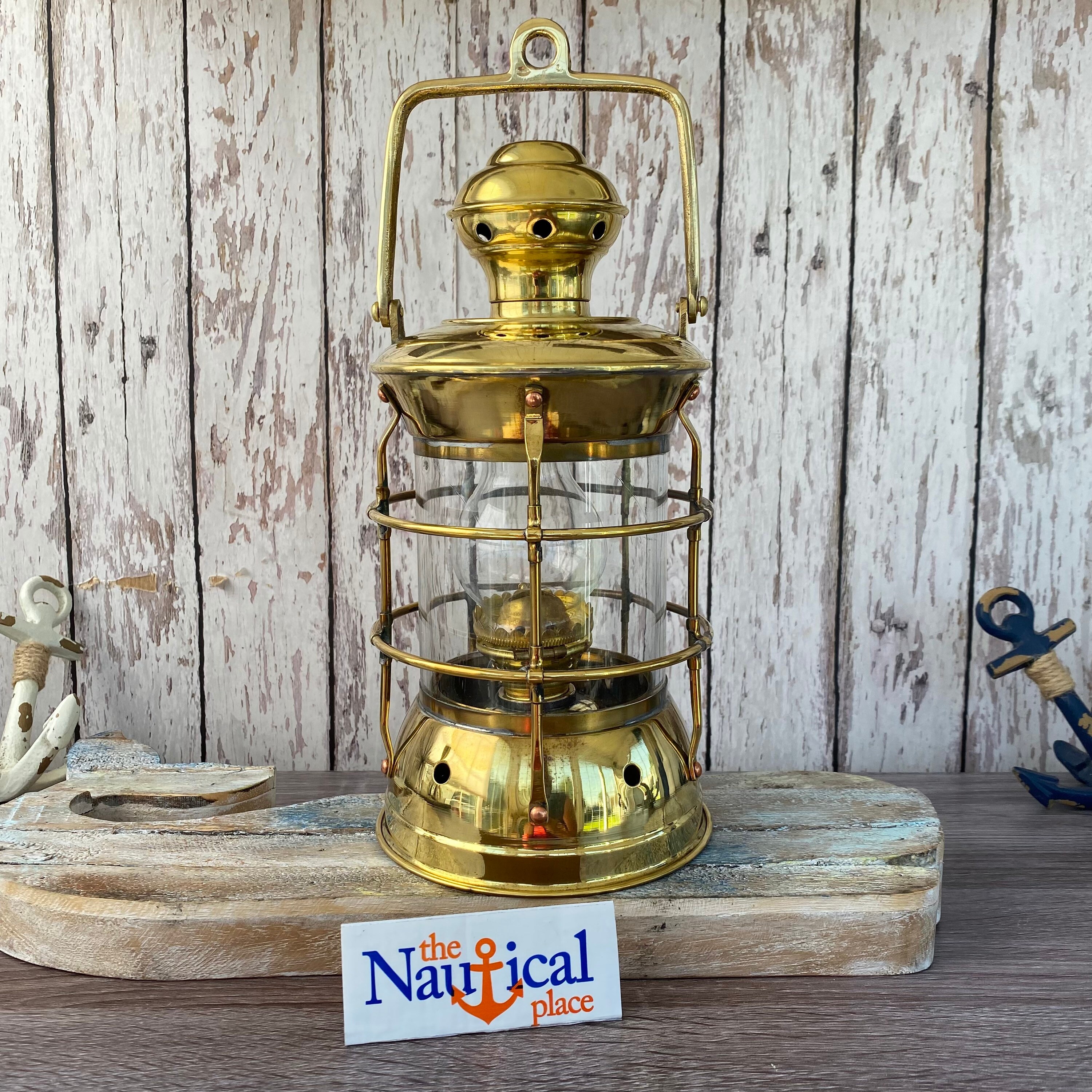 Vintage Brass Ship Marine Lantern Polished Finish Nautical Oil