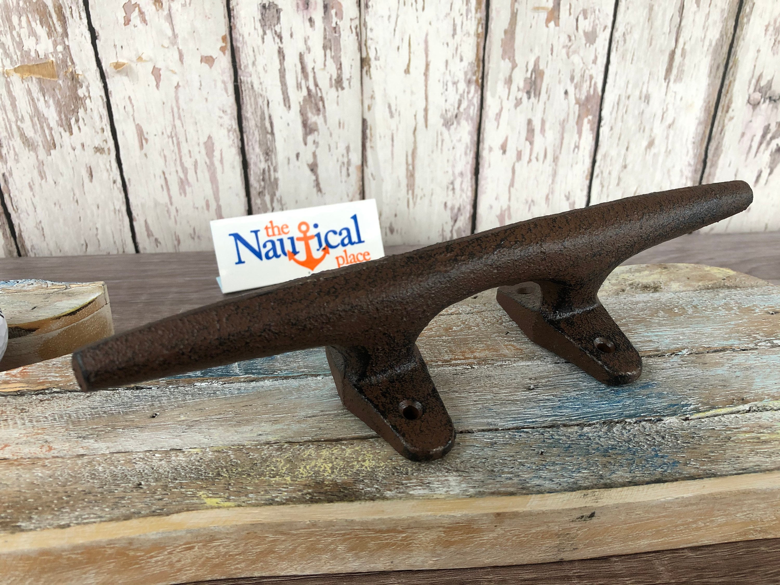 10 Large Cast Iron Cleat Door Handle, Drawer Pull Nautical