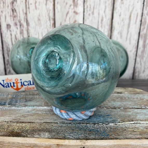 Japanese Glass Fishing Floats, 4 Softball Size, Authentic Glass Buoy From  Japan, Once Used by Fisherman on Nets - Single or Set of 3 - Etsy
