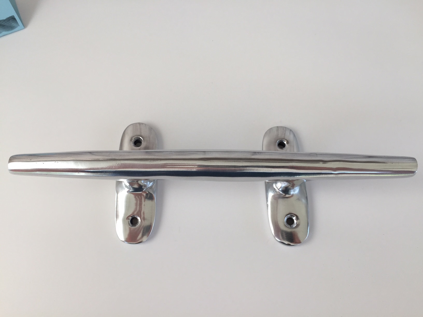 10 Large Aluminum Cleat Silver Finish Nautical Decor Coat, Hat