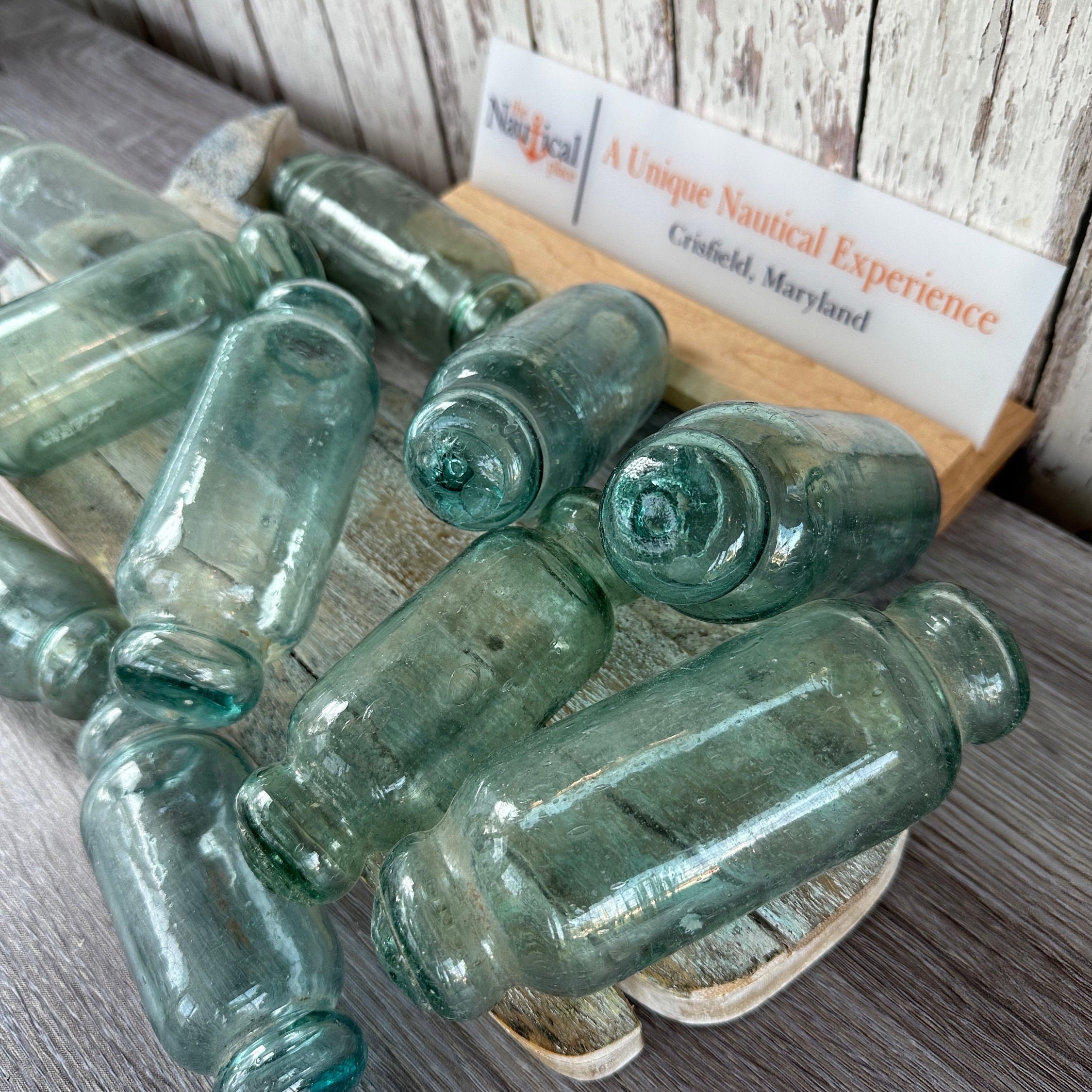 Japanese Glass Rolling Pin Floats, Authentic Japan Buoys Once Used On  Fishing Nets, Aquas & Greens - Single, Set 5 or 10