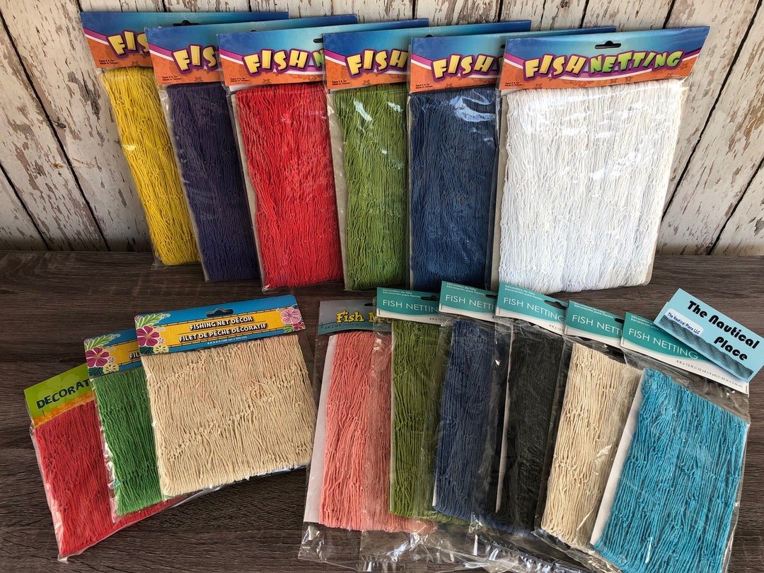 aqua decorative fish net Fishnet Its realistic design looks just like the real thing Decorative Fish Net -4'x12' /