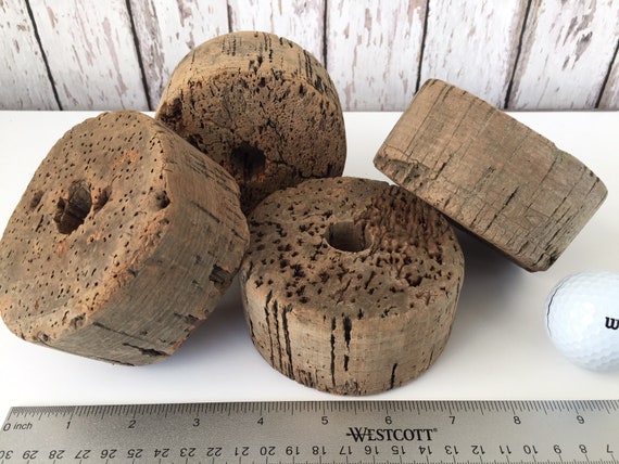Vintage Cedar Fishing Net Floats sets of 3