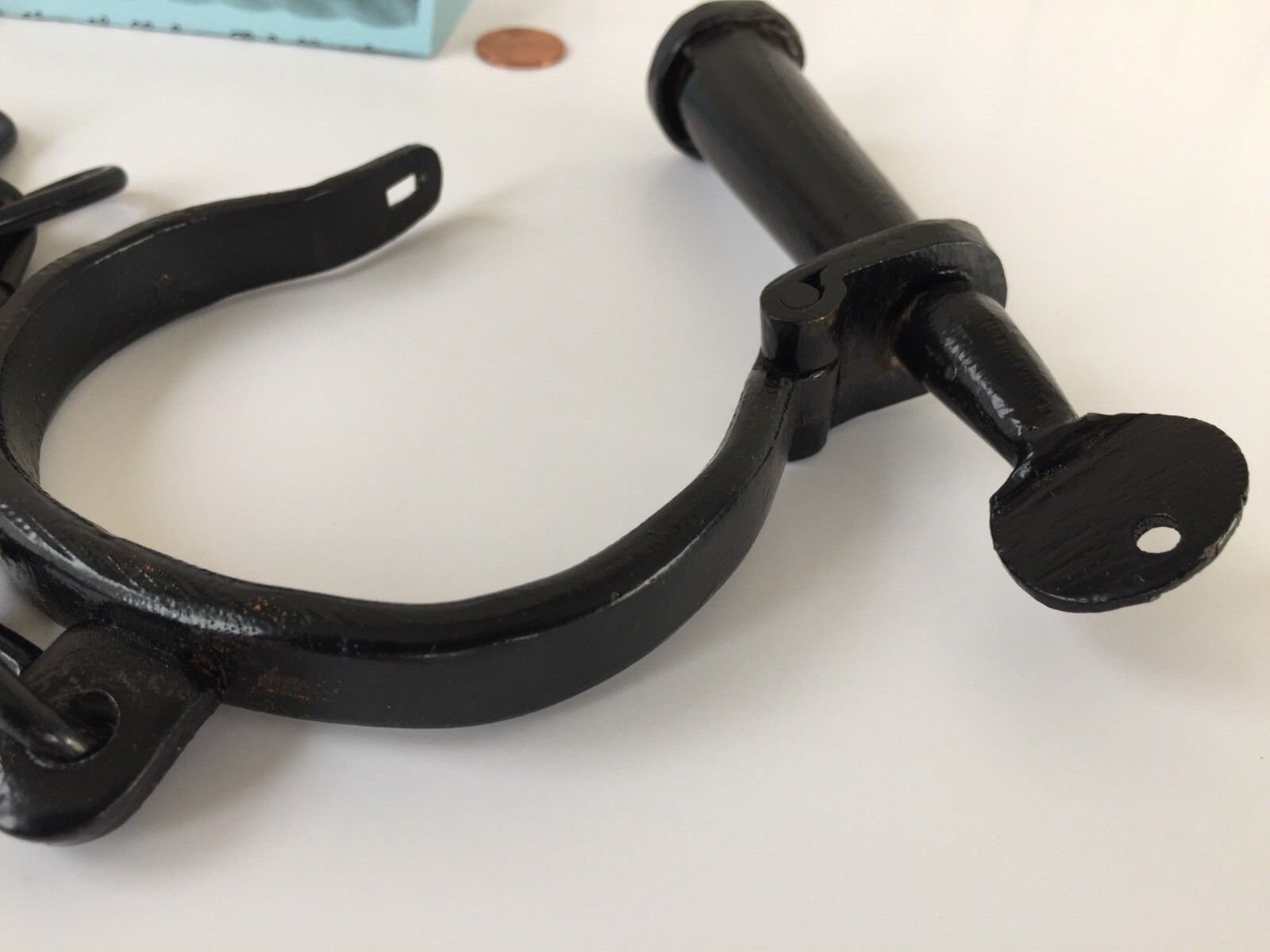 Vintage Iron Police Jailer Handcuff And Shackle Set - Model HC53 - Unique Collectible