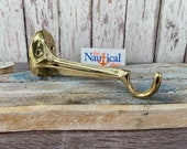 6 quot Solid Brass Ship Lantern Hanger - Heavy Duty - Wall Mounted Hook - Nautical Oil Lamps - Ship Lights - Hanging Basket Plant Holder