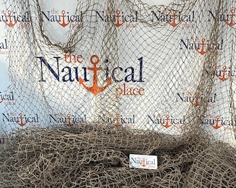 5' X 100' Authentic Large Knotless Fishing Net, Real Used Fish Netting for  Nautical Decor, Tiki Bar, Beach House, Garden, Restaurant - Etsy