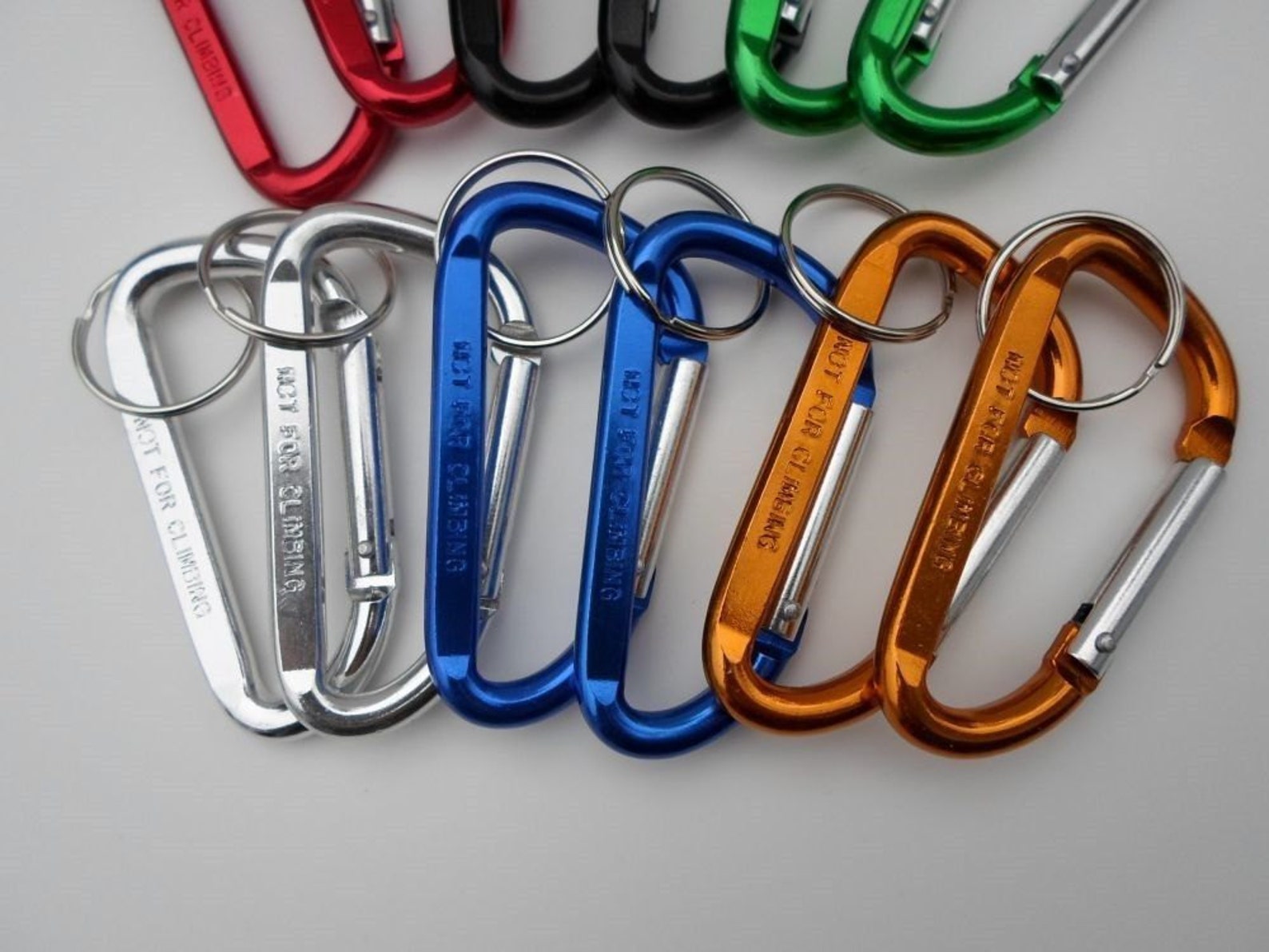 3 Carabiner Clips Bulk Lot of 12 Spring Belt Snap Etsy