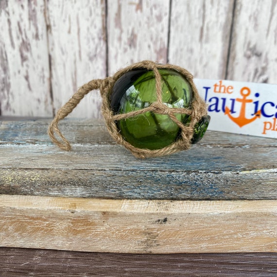 Buy 2 Glass Fishing Floats, Hand Tied Fish Net Balls, Pink, Orange, Blue,  Aqua, Red, Green, Amber, Clear, Nautical Christmas Buoy Ornaments Online in  India - Etsy