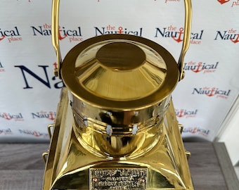 Vintage Brass Chief Ship Lantern - Polished Finish - Nautical Oil