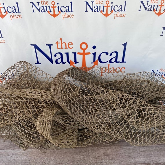 Large Decorative Fishing Net 20 Ft X 20 Ft KNOTLESS Real Used Fish