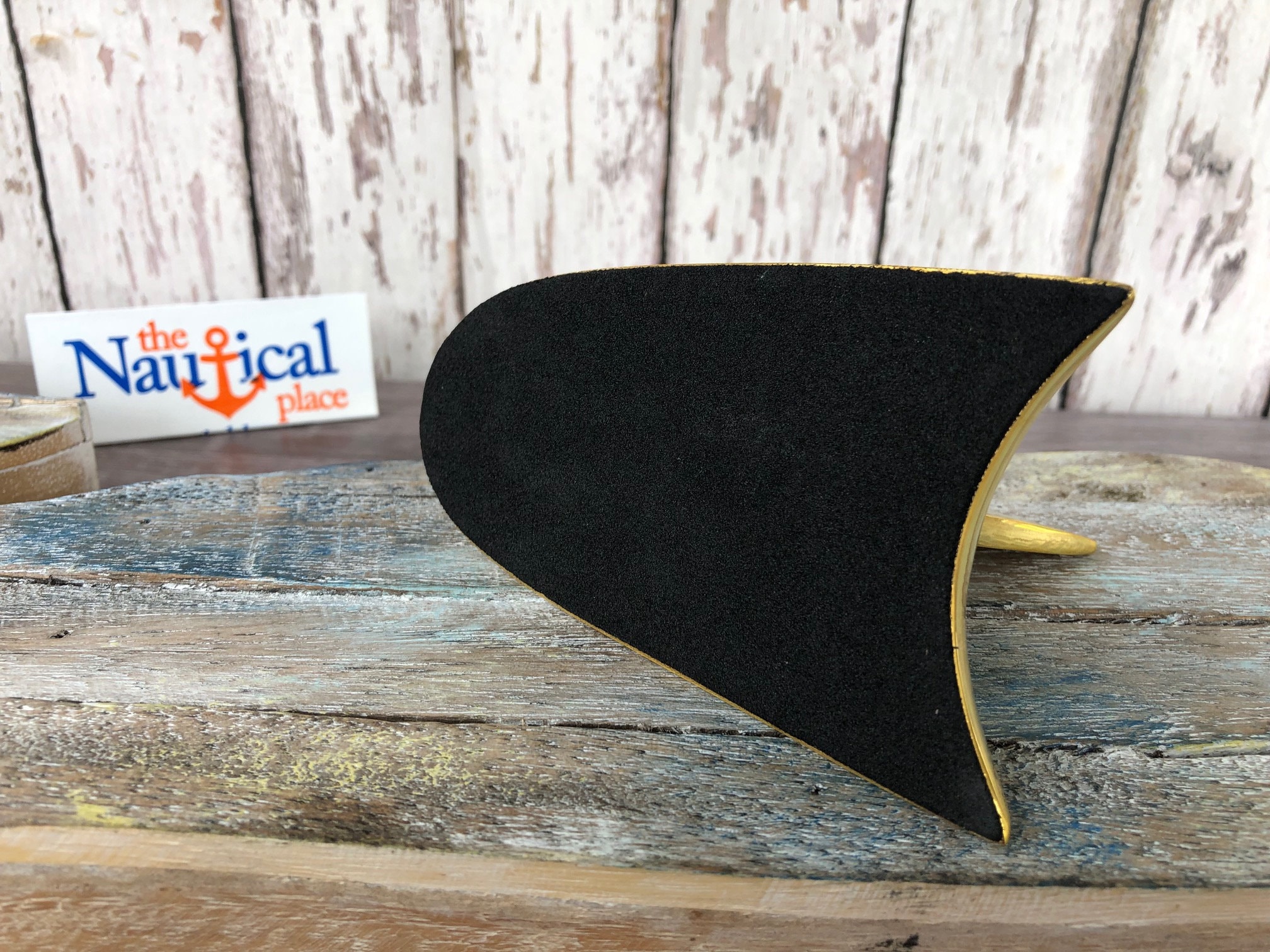 Solid Brass Shark Fin Paperweight Nautical Desk Decor Fish Figurine