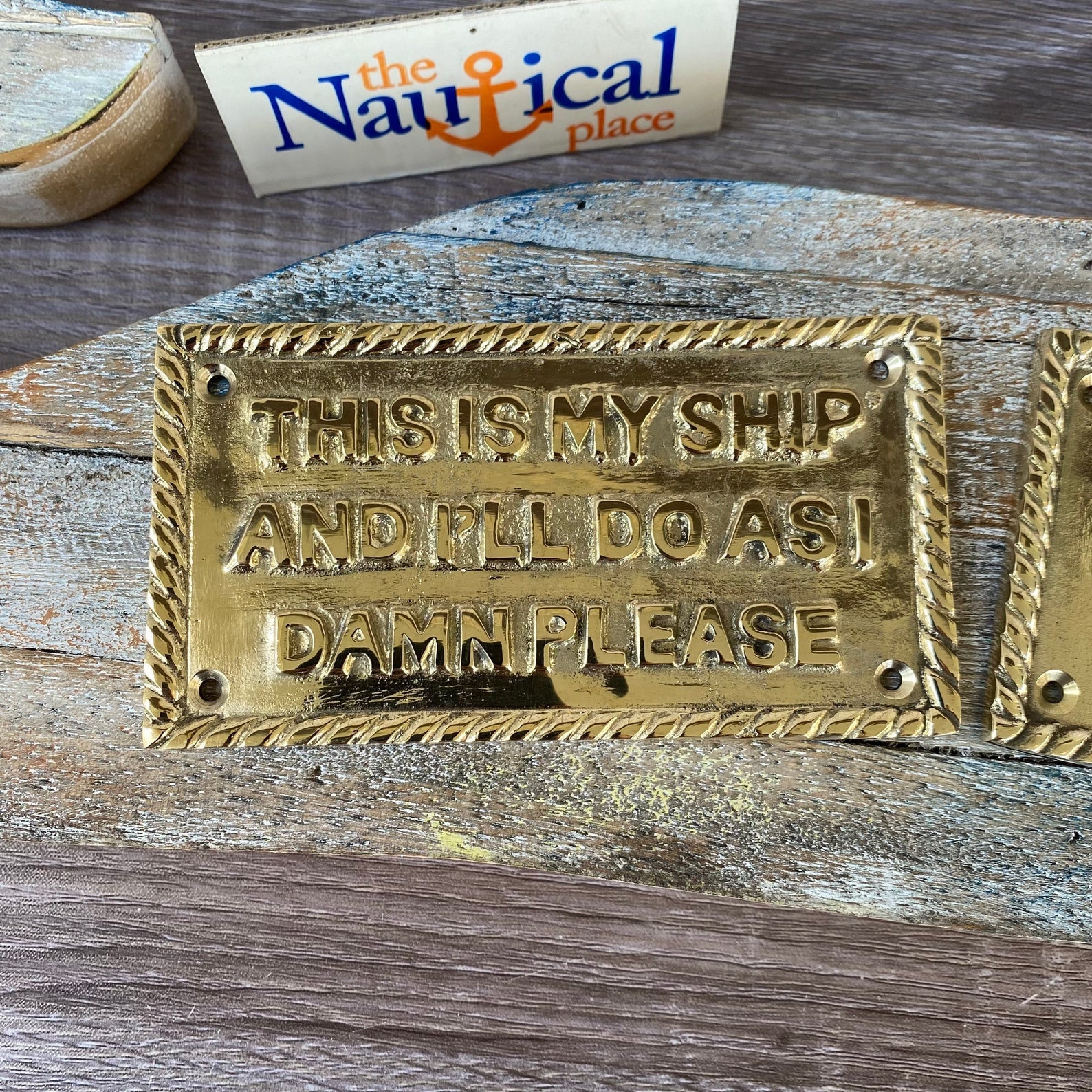 Nautical Signs - Solid Brass - Captain Suggested, Cocktail Hour - Nautical  Wall Plaque Decor - Boat Cabin Door