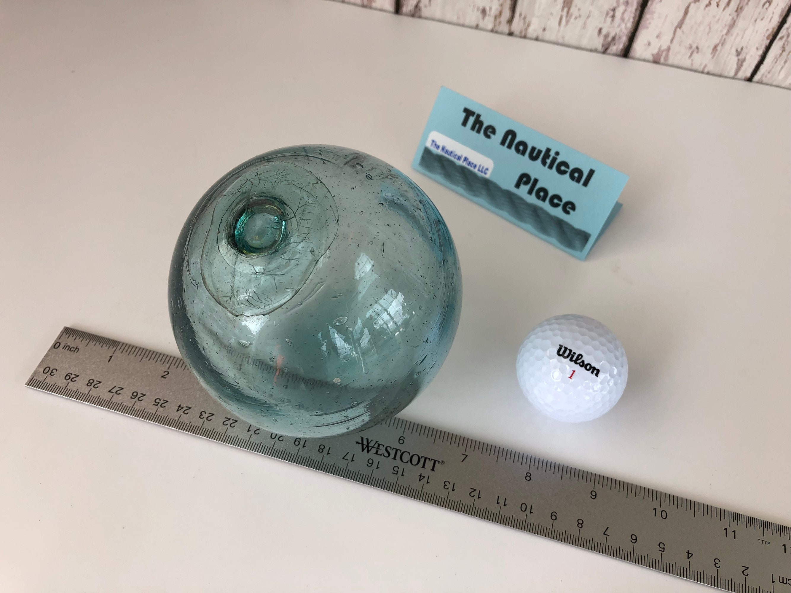 4 Japanese Glass Fishing Floats Authentic Old Vintage Antique Japan