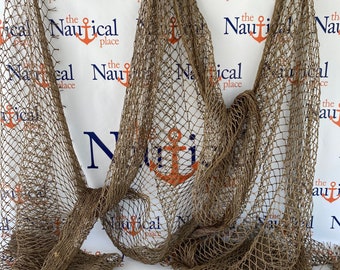 Real Genuine Fish Net, 10'x10', Super Strong Netting For Camouflage, Military Surplus, Camo Ghillie Suit, Hunting Blinds