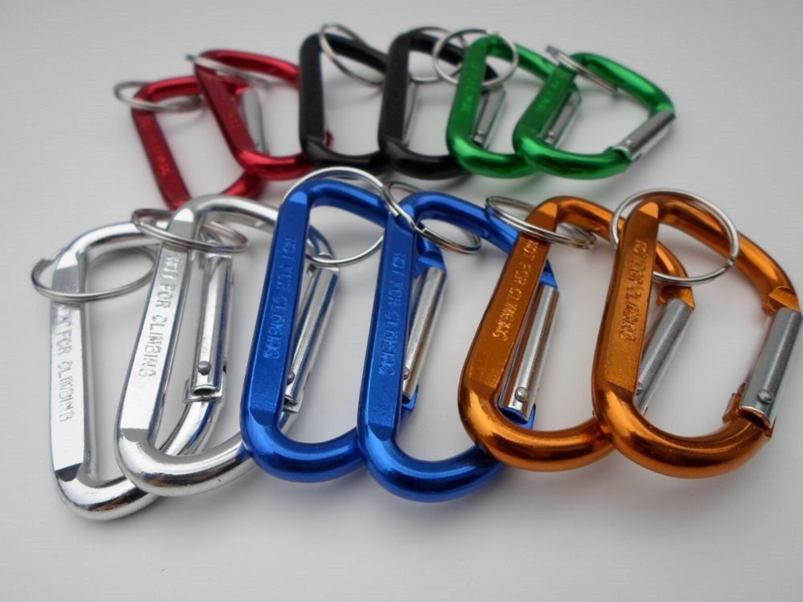 3 Carabiner Clips Bulk Lot of 12 Spring Belt Snap Etsy