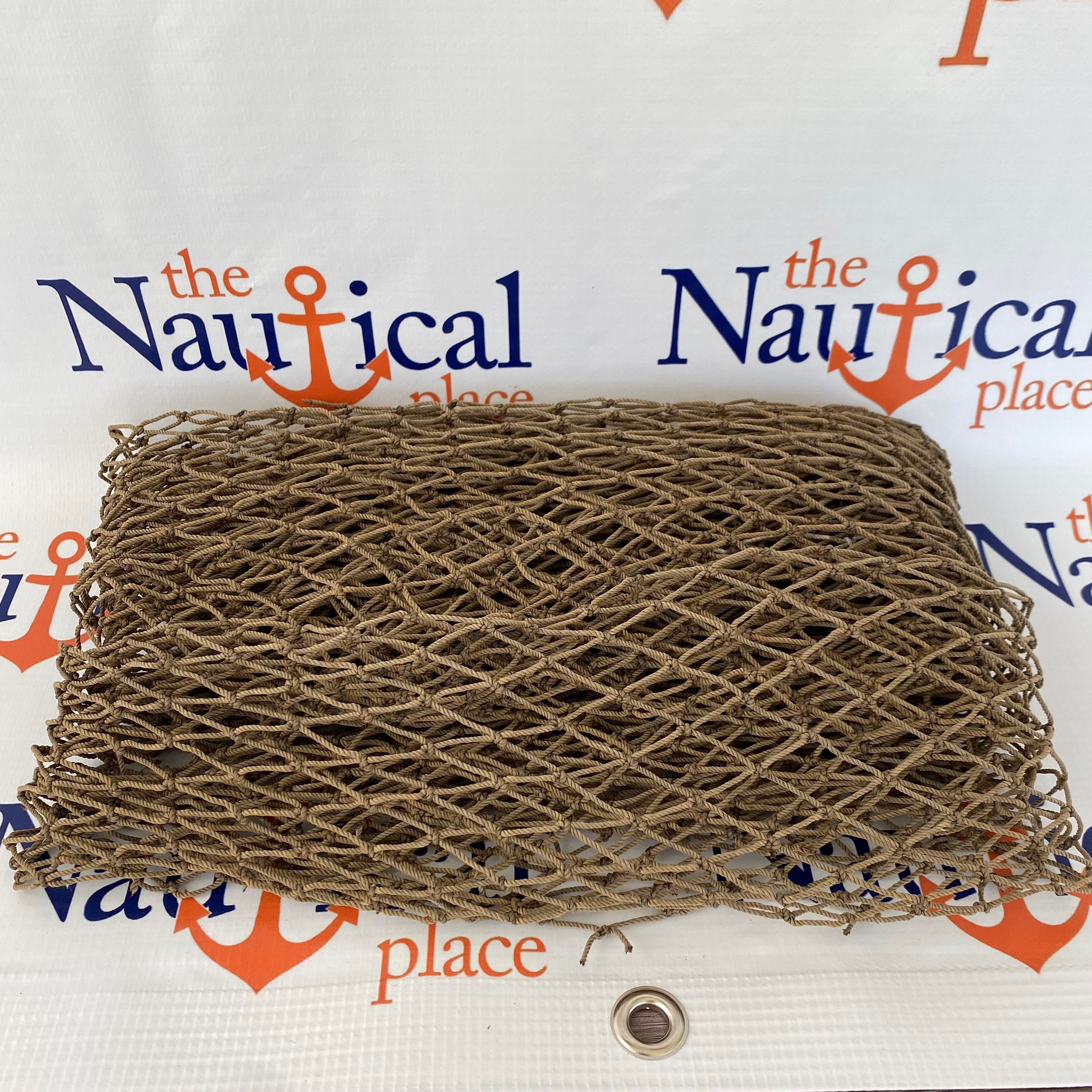 Decorative Fish Net 5 Ft X 5 Ft Knotted Traditional Used Fish Netting Cut  From Real Commercial Fishing Nets Vintage Nautical Decor 