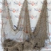 The Nautical Place Authentic Vintage Fishing Net – 15x15 Ft Heavy Knotted Nylon, Used