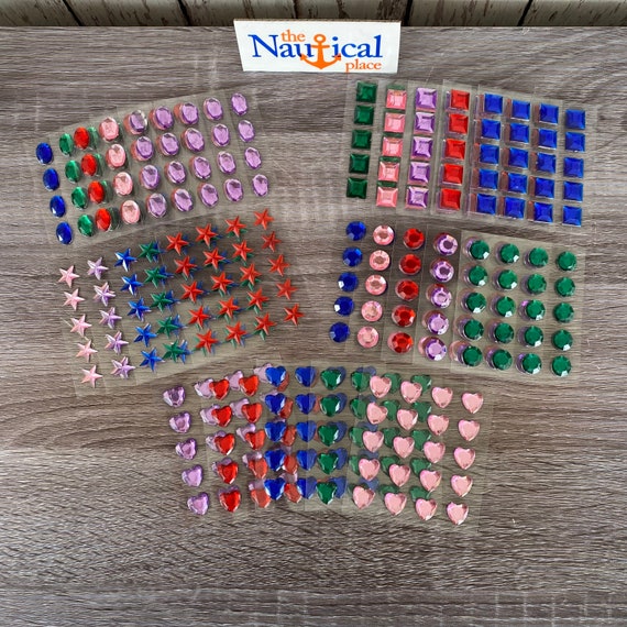 100 Sticky Jewels Self Adhesive Stick on Gem Rhinestones Etsy
