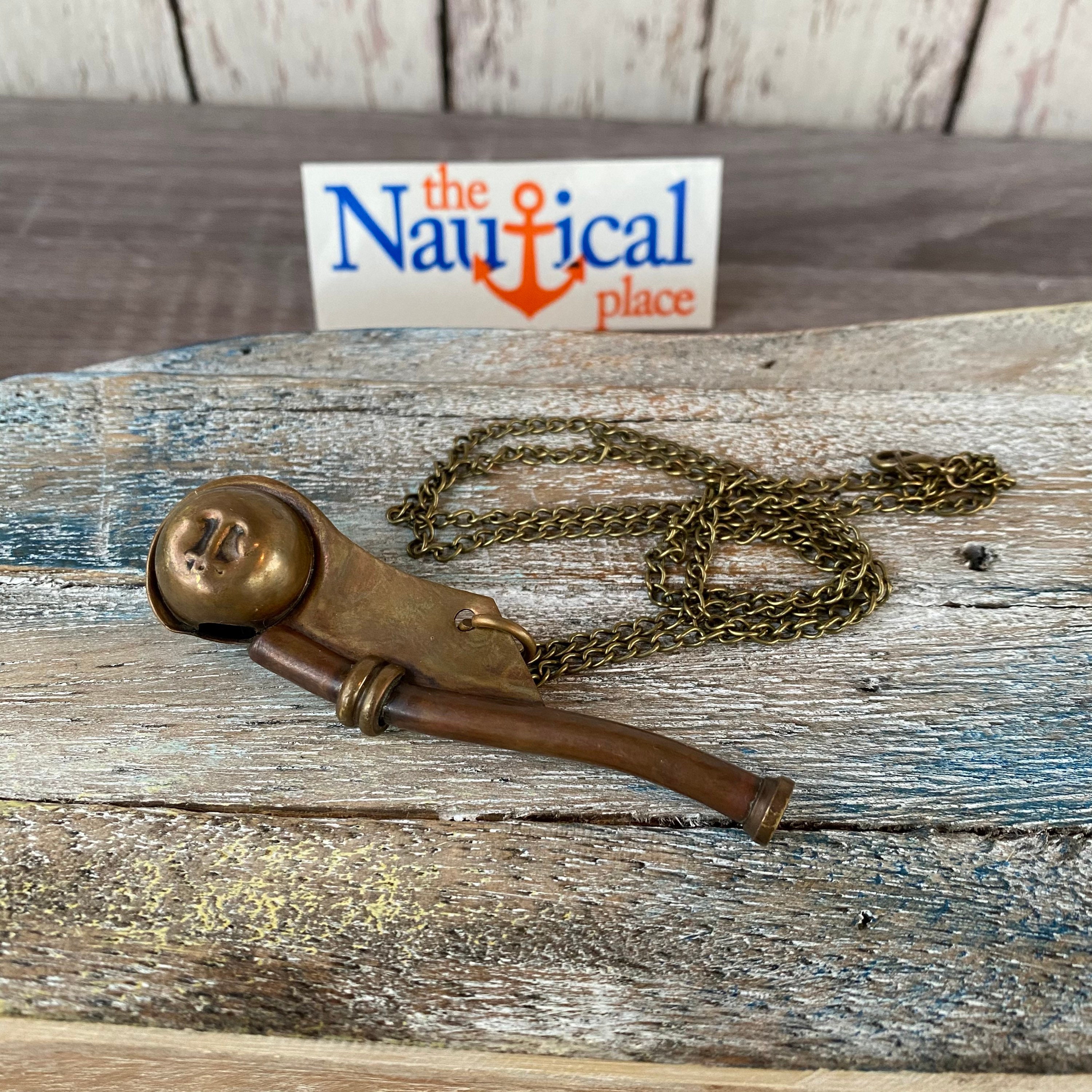 Brass Boatswain Whistle Bosun Call Pipe W/ Optional 27 Etsy UK