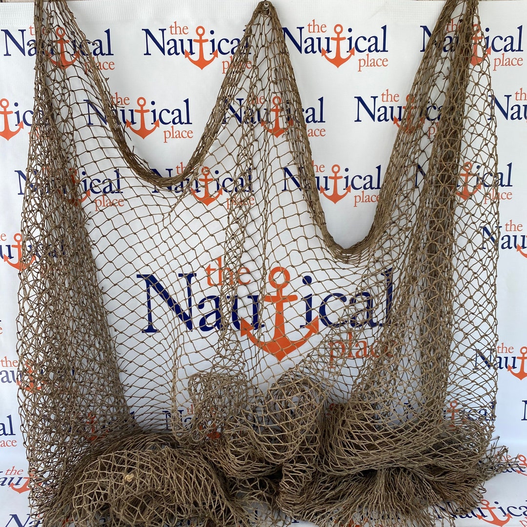 Authentic Used Fishing Net Old Vintage Fish Netting Commercial Recycled  Reclaimed Fishnet Decorative Nautical Decor 5x5, 5x10, 10x10 -  Canada
