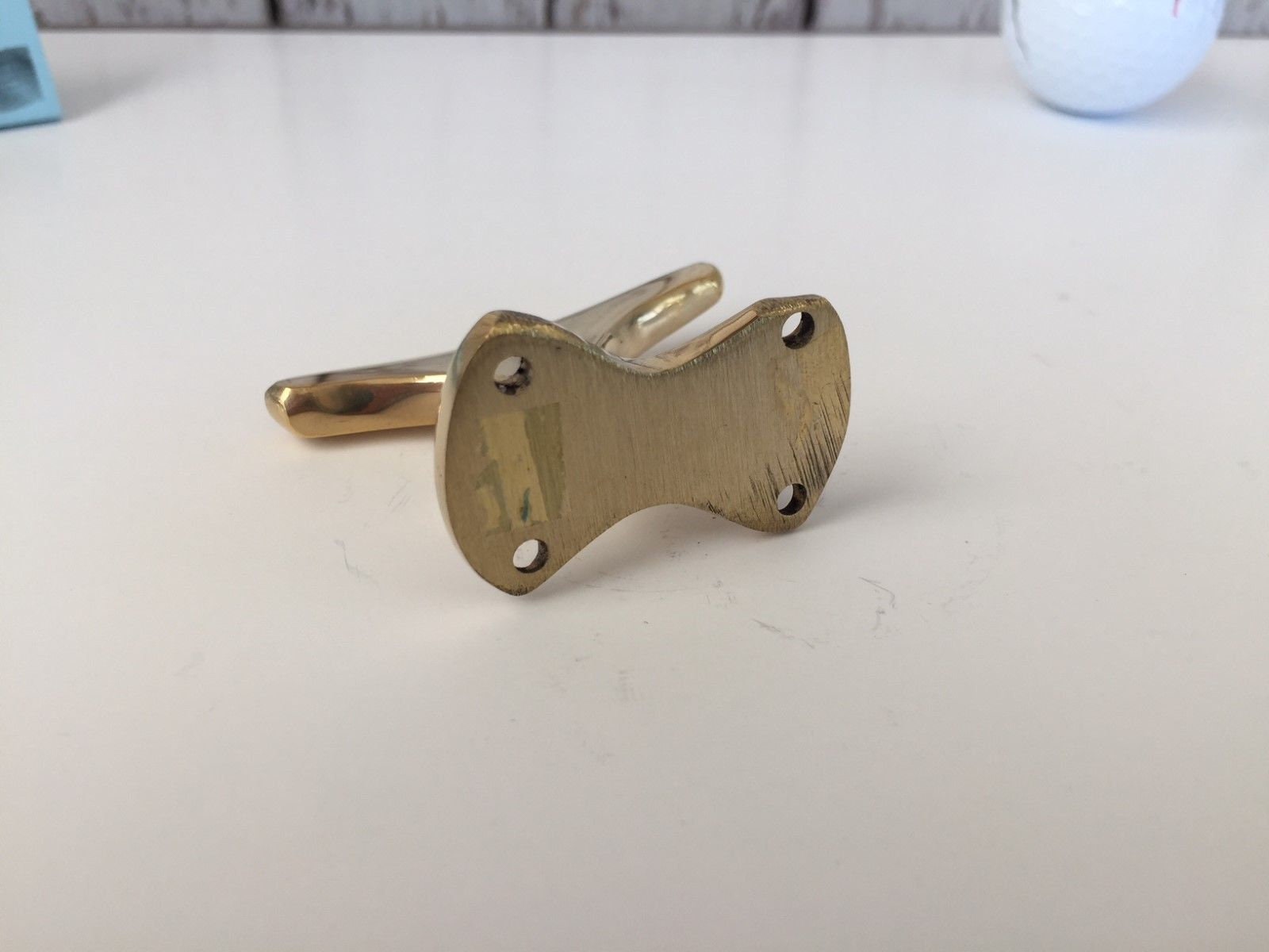 Small Brass Cleat Nautical Wall Hook Marine Boat Dock Chock