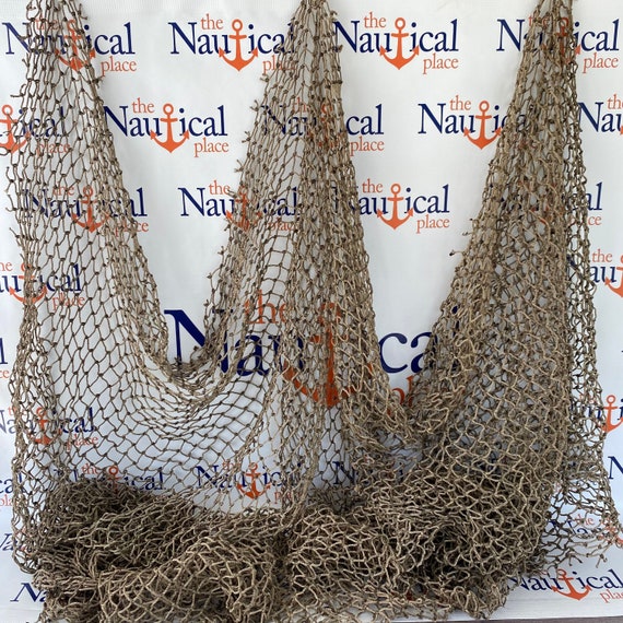 Decorative Fish Net 5 Ft X 10 Ft Knotted Old Used Fishing Etsy