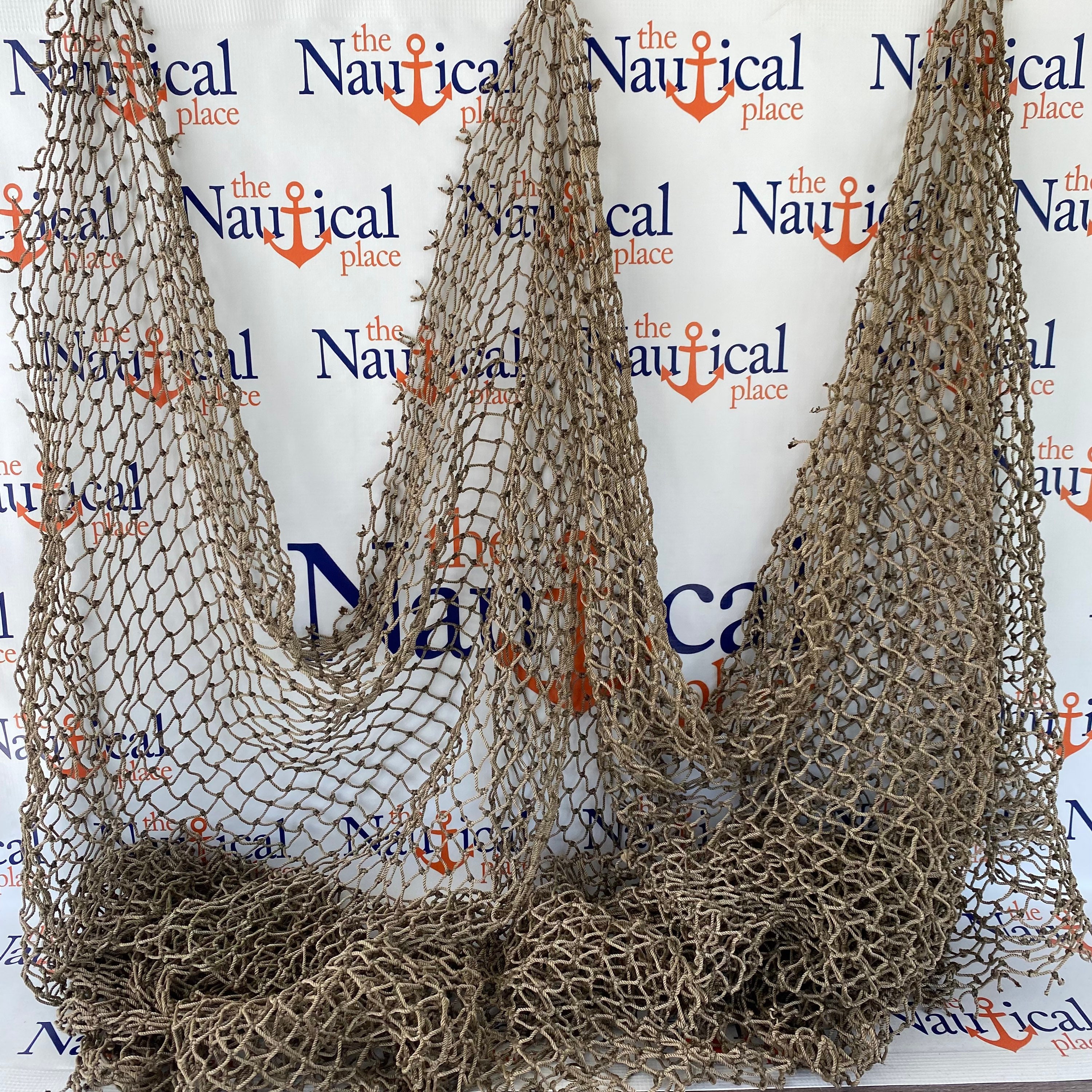 Decorative Fish Net - 5 ft x 10 ft Knotted - Use For Shell Displays,  Netting For Backdrop Photo Shoot, Nautical Or Luau Themed Parties