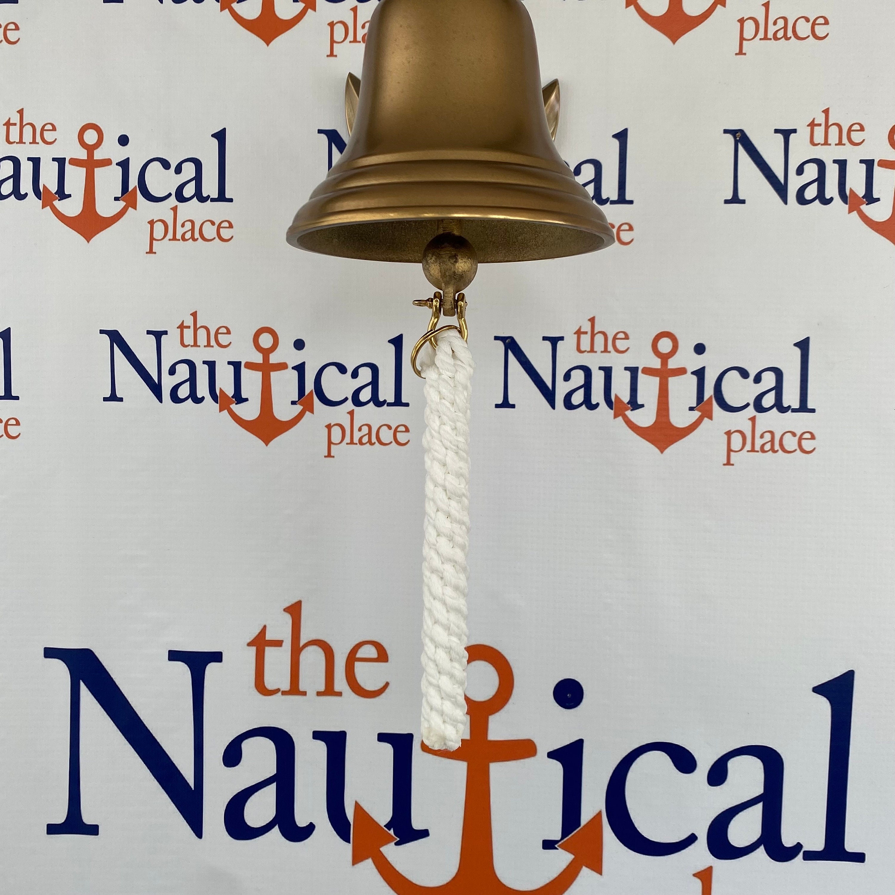 Rope Bell Pull w/ Brass Shackle Braided Knot Lanyard Hand Tied