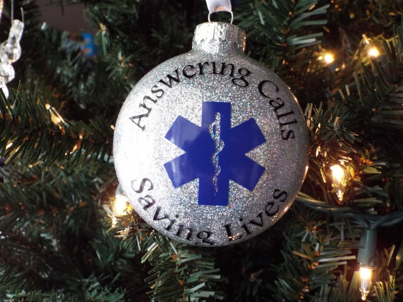 EMT Personalized Christmas Tree Ornament