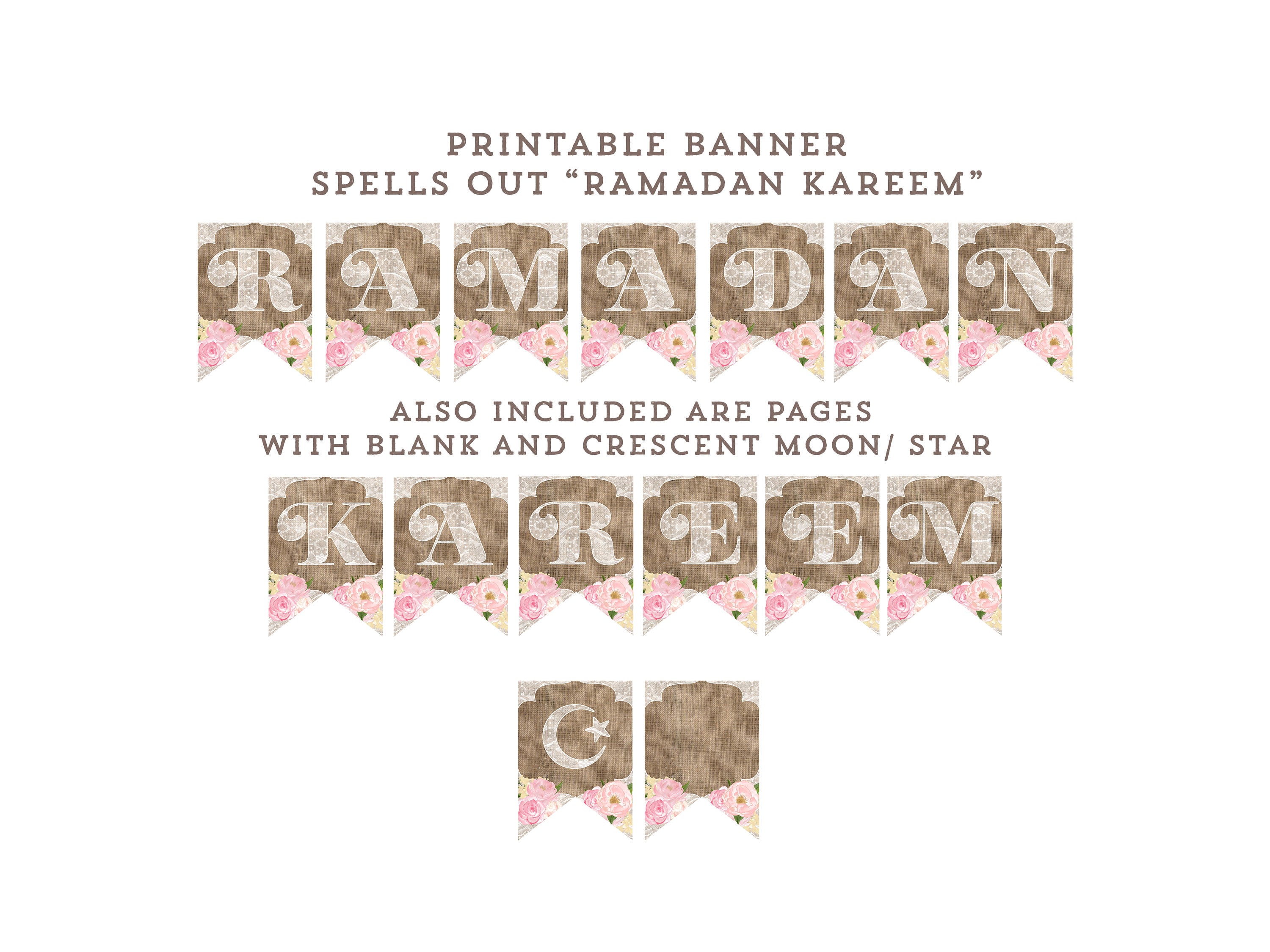 ramadan decorations ramadan kareem ramadan banner printable