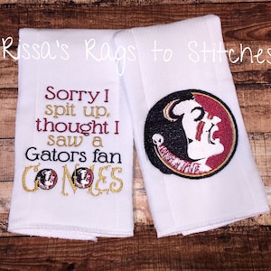 Florida State Burp Cloths set of 2