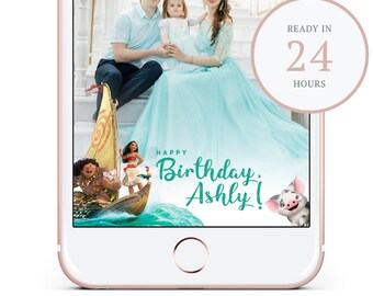 Moana Birthday Snapchat Filter. Birthday Moana Snapchat GeoFilter. Custom Snapchat Filter. Snapchat GeoFilter. Personalized GeoFilter