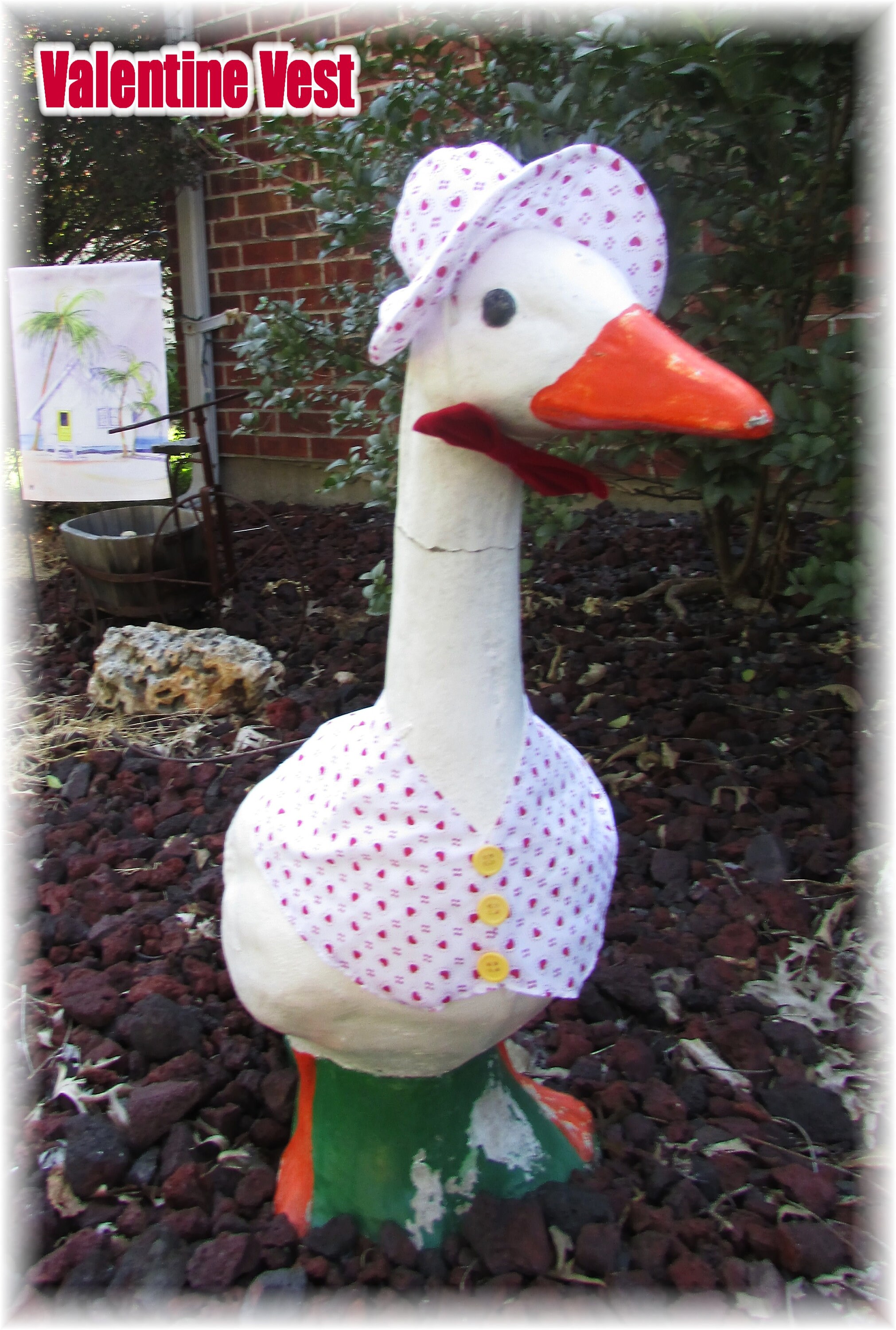 Large Lawn Goose Outfits 23 25 Tall Etsy