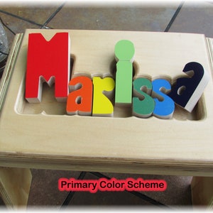 Basic Name Puzzle Stool (&quot;FREE&quot; Shipping)