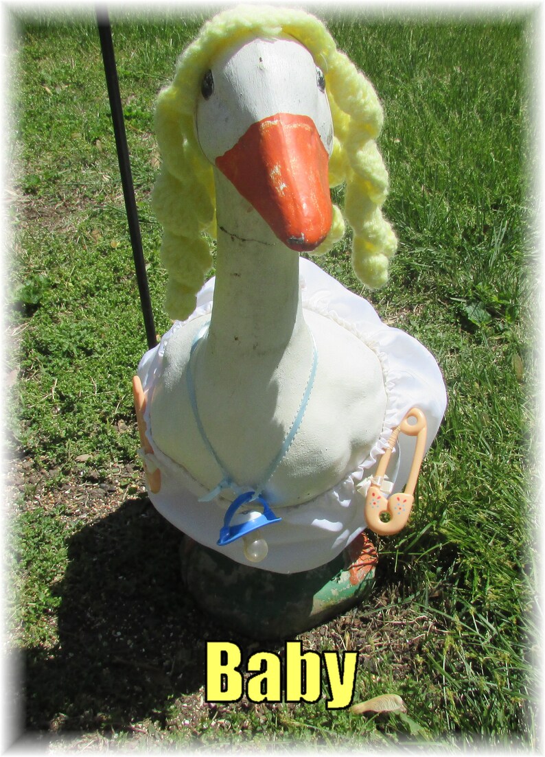 Large Lawn Goose Outfits 23 25 Tall Etsy