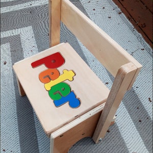 FLIP Name Puzzle Stool (&quot;FREE&quot; Shipping)