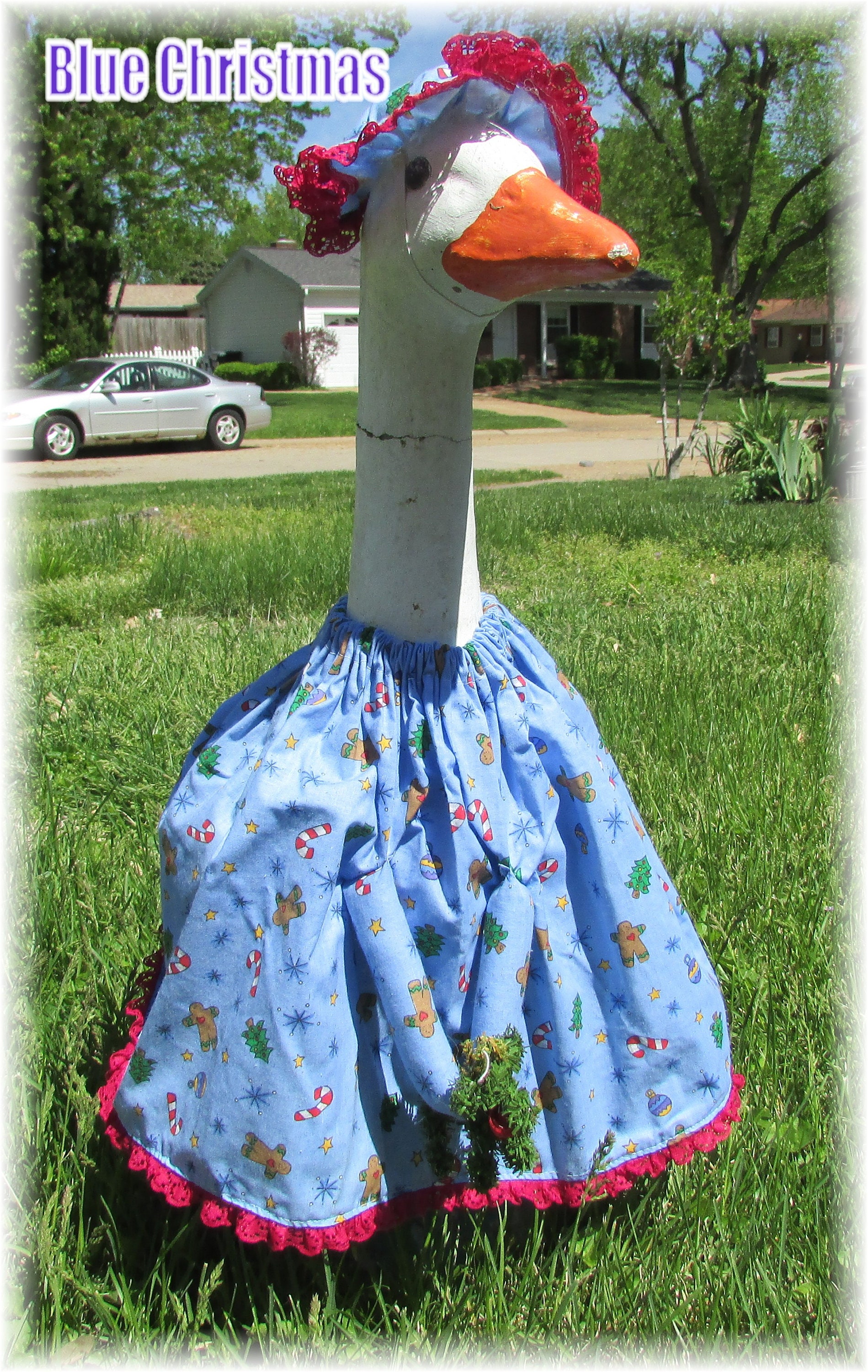 Large Lawn Goose Outfits 23 25 Tall Etsy
