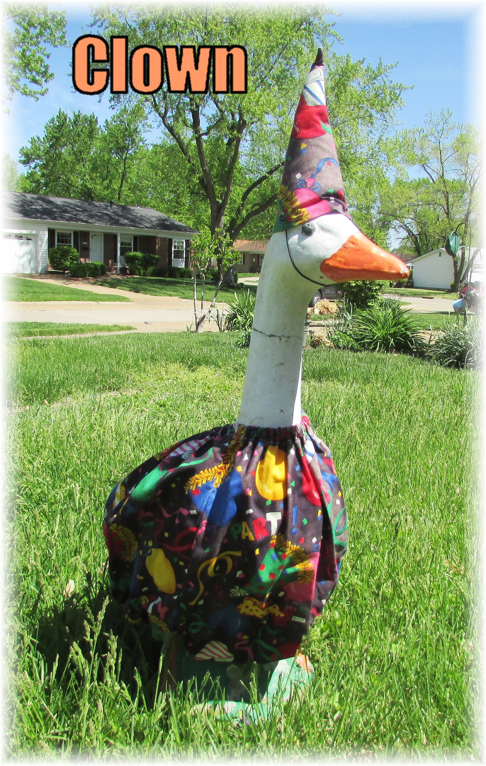 Large Lawn Goose Outfits 23 25 Tall Etsy