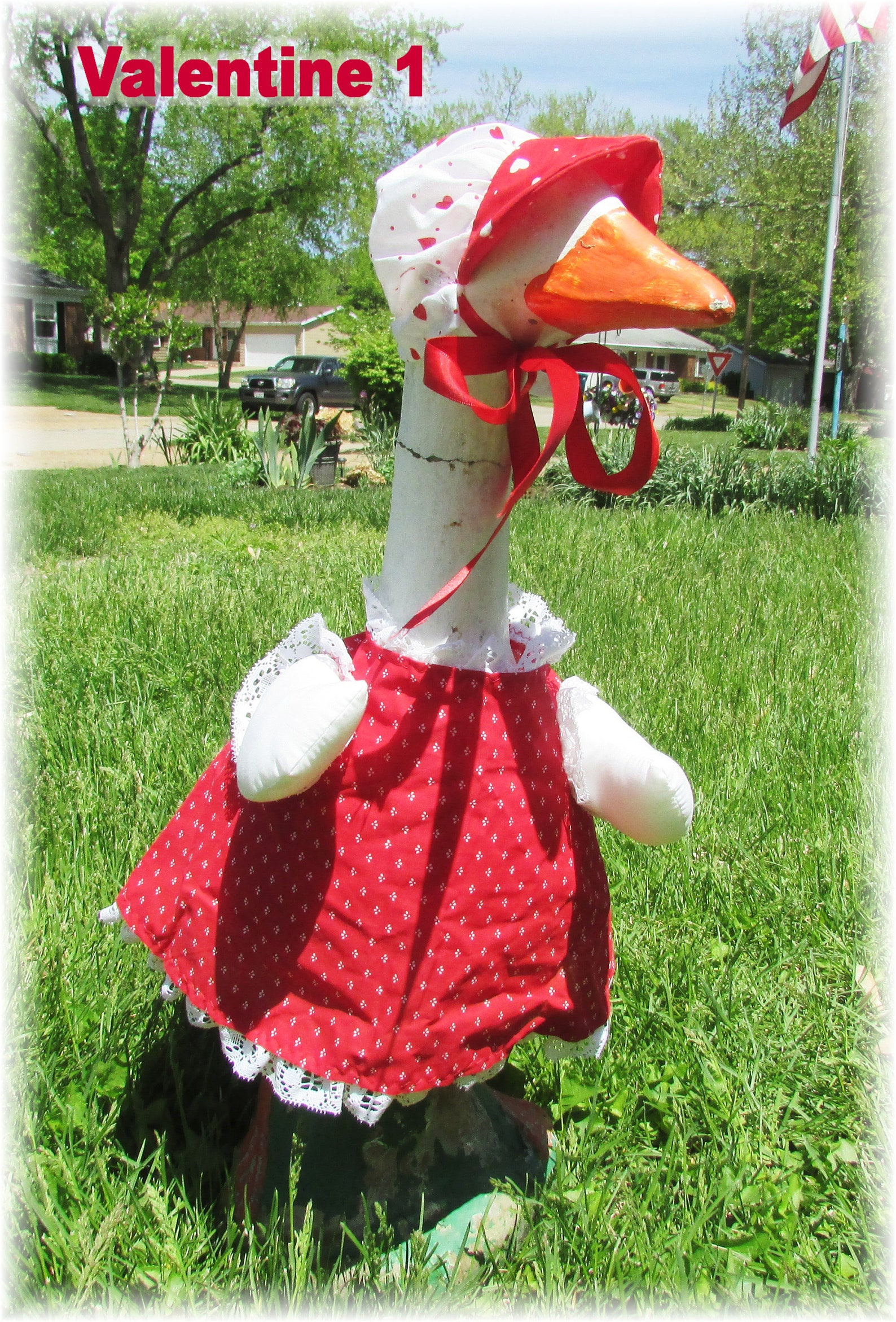 Large Lawn Goose Outfits 23 25 Tall Etsy