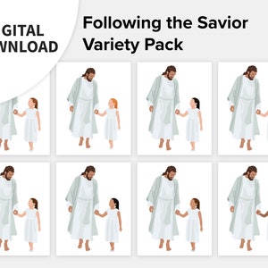 Primary 2023, Jesus Christ Artwork, LDS Baptism, Following the Savior, Children Christian Art, Come Follow Me Lesson, Church Art, Child Art