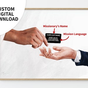 Custom Missionary Gift, &quot;Called to Serve&quot;, Digital Art Download, Elder, LDS Art, Printable, Latter-day Saint, Art Gift