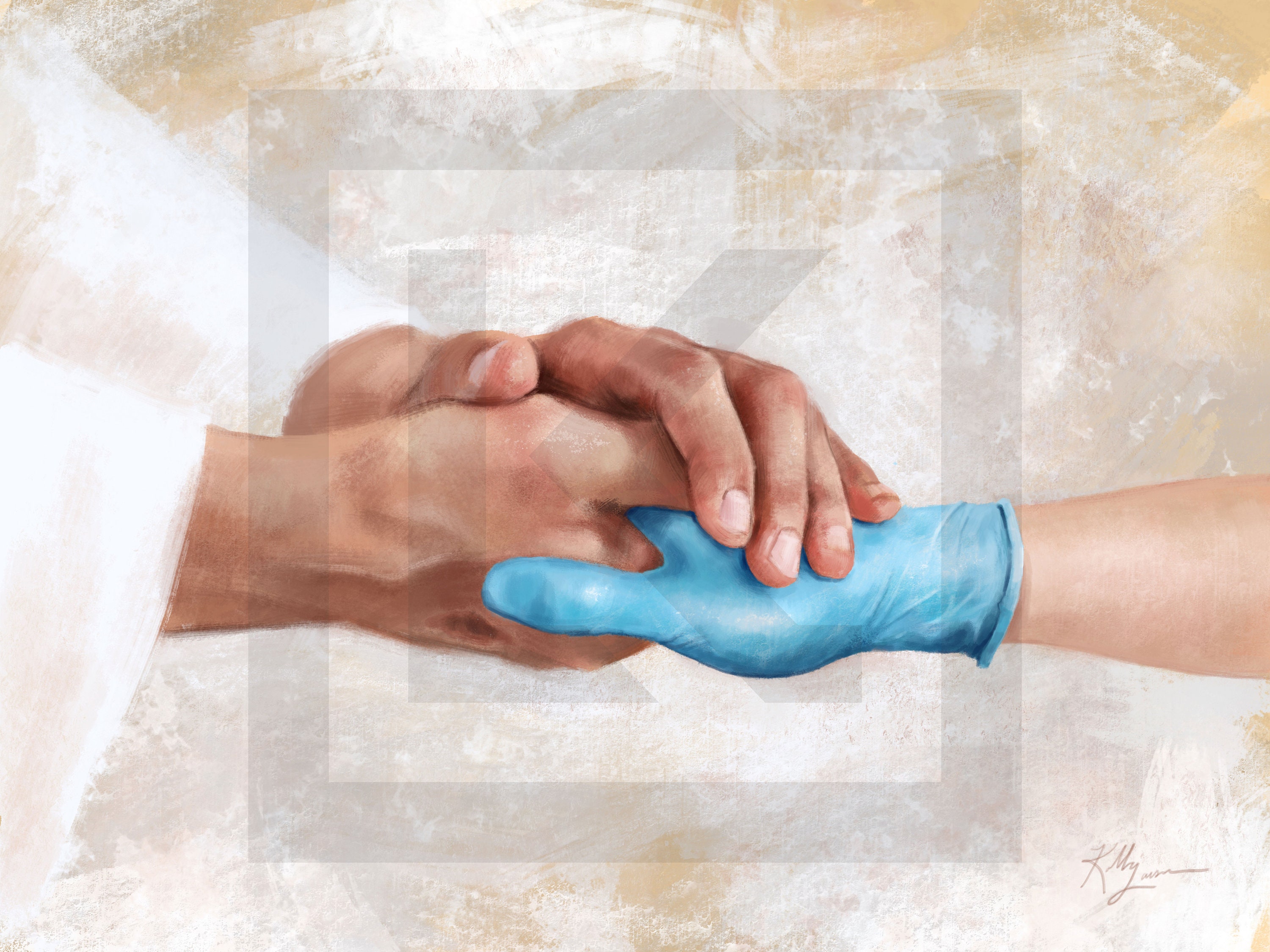 Obras de arte de Jesús y enfermeras, \, image size:3000x2250