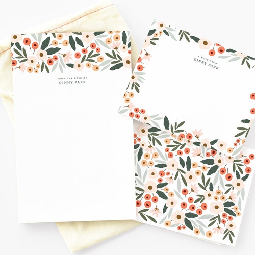 Personalized Stationery Set Custom Gift Set With Everyday Etsy