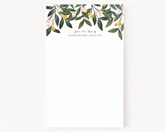 Orchard Personalized Notepad | Illustrated Stationery Notepad, Custom Notepad Personalized