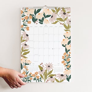 2024 Botanical Appointment Calendar : Large Illustrated 12 Month Wall Calendar image 2