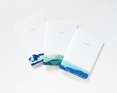 Pocket Journal Set of 3 | Illustrated Mountains Pocket Notebook Set